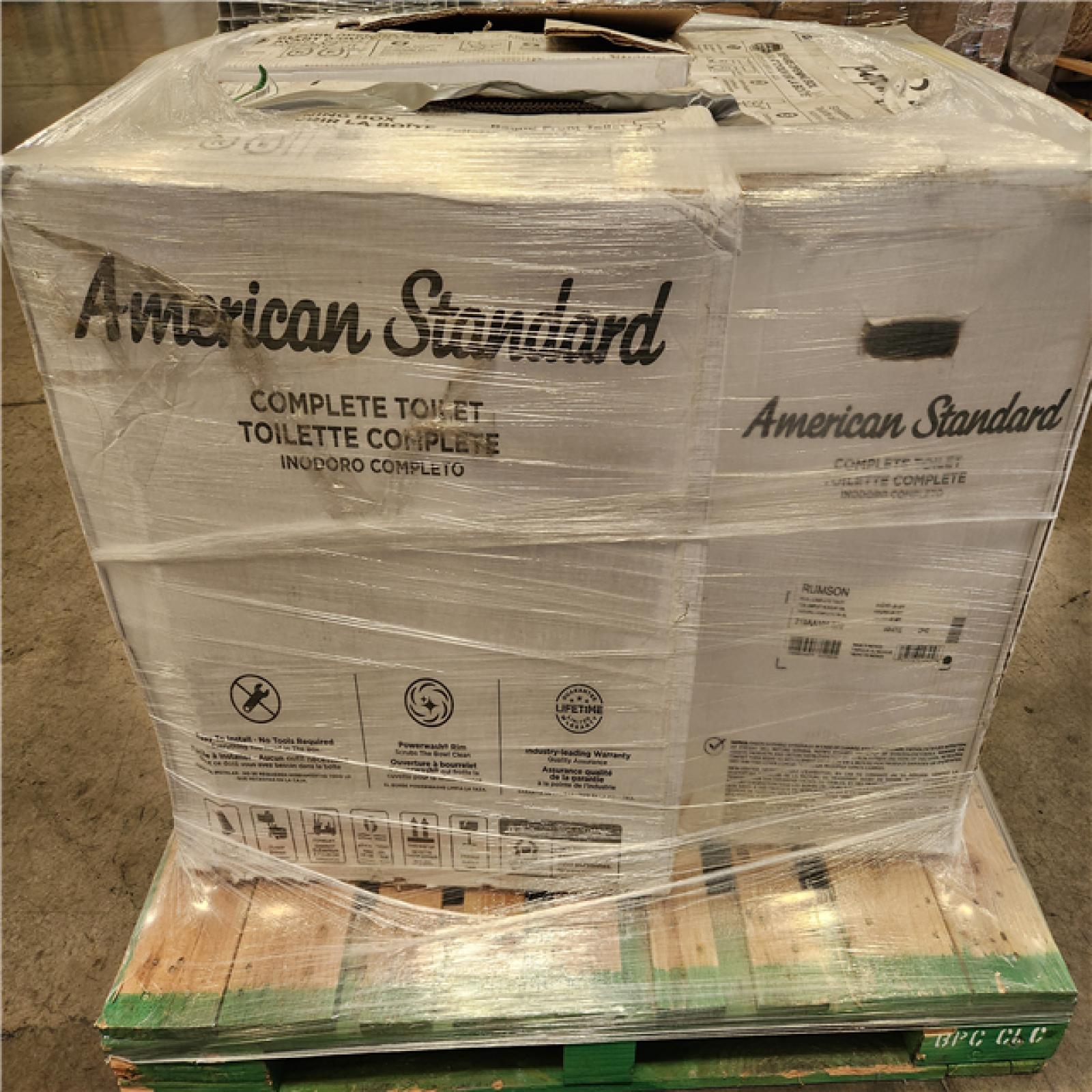 Phoenix Location AS-IS Mixed American Standard Toilet Pallet (3-Total)