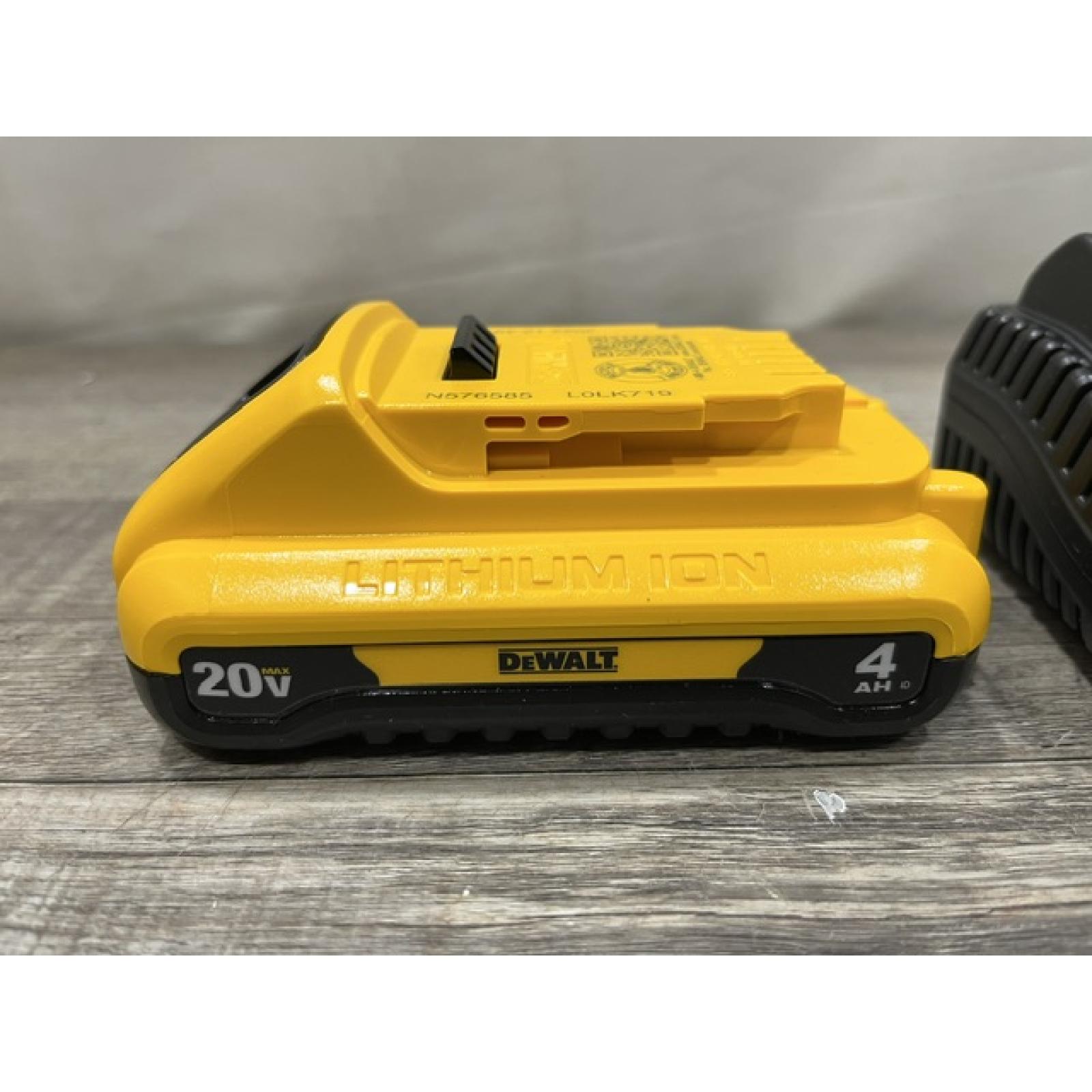 AS-IS DEWALT 20-Volt MAX Lithium-Ion 4.0Ah Battery with 12-Volt to 20-Volt MAX Charger