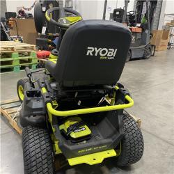 Dallas Location - As-Is RYOBI R1 80V HP Brushless Lithium Battery Cordless Electric 30 in. Riding Lawn Mower with 14 Ah Battery and Charger