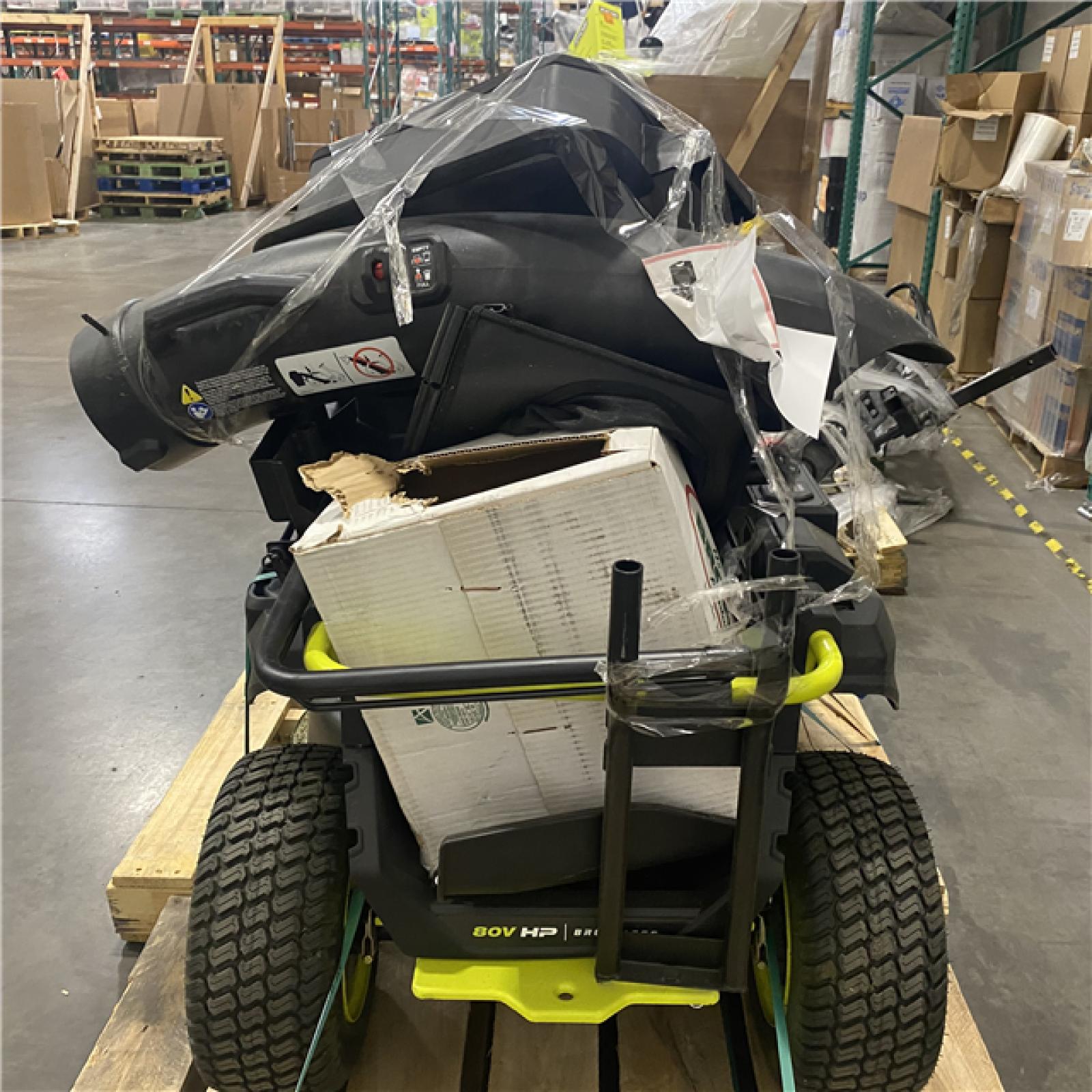 Dallas Location - As-Is RYOBI R1 80V HP 30 in. Riding Lawn Mower
