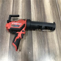 AS-IS Milwaukee 12V Lithium-Ion Cordless 10 oz. Adhesive and Caulk Gun (Tool-Only)