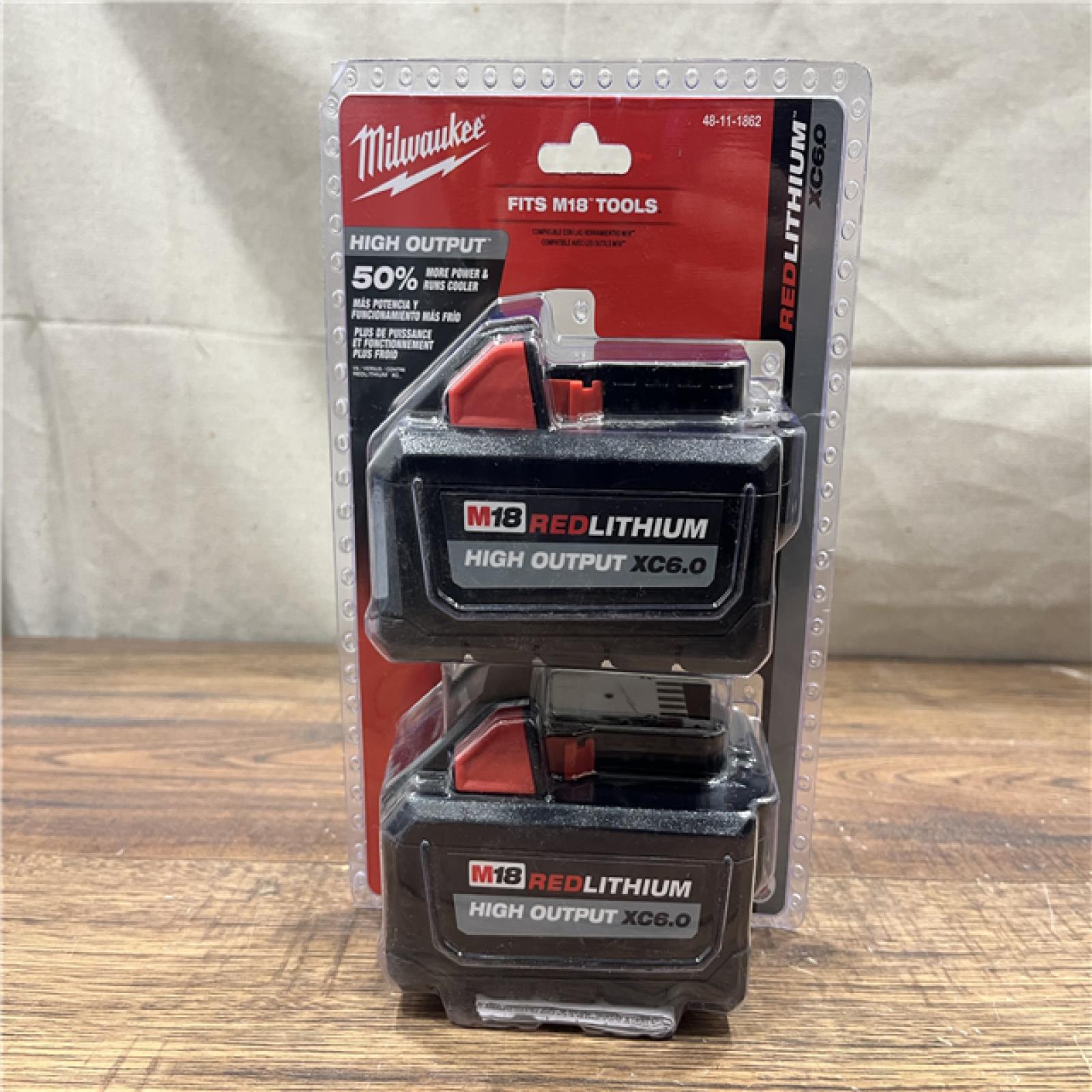 NEW M18 18-Volt Lithium-Ion High Output 6.0Ah Battery Pack (2-Pack)