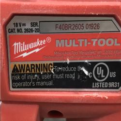 AS-IS Milwaukee 18V Lithium-Ion Cordless Oscillating Multi-Tool (Tool-Only)