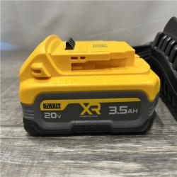 AS-IS DEWALT 20V MAX XR POWERSTACK Lithium-Ion Battery Starter Kit with 3.5Ah Battery and Charger