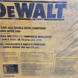 NEW! - DEWALT 12-in Dual Bevel Sliding Compound Miter Saw