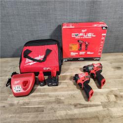 HOUSTON LOCATION - AS-IS (APPEARS LIKE NEW) Milwaukee 3497-22 12V Brushless Hammer Drill and Impact Driver Combo Kit
