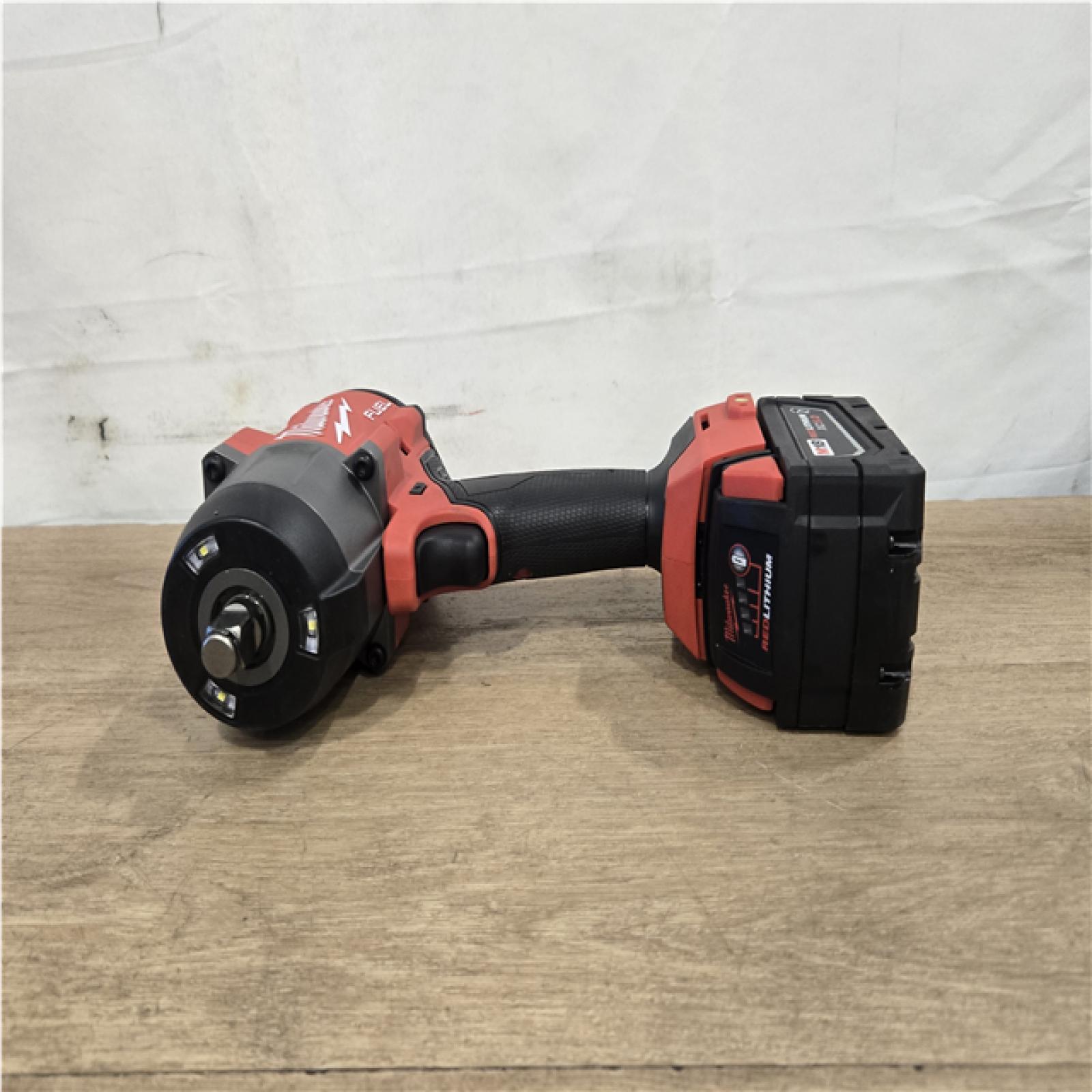AS-IS Milwaukee FUEL 18V Lithium-Ion Brushless Cordless 1/2 in. Impact Wrench w/Friction Ring Kit