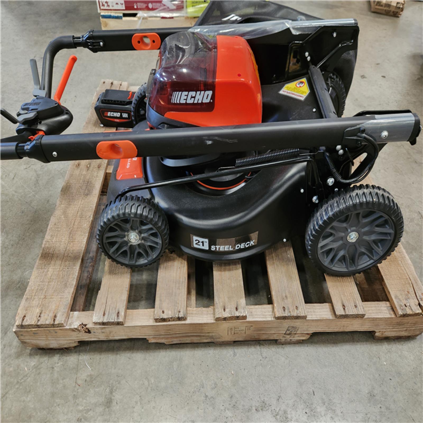 Phoenix LIKE NEW ECHO 56V 21 in. Cordless Battery 3-in-1 Walk Behind Self-Propelled Lawn Mower w/ (2) 5Ah Batteries and Rapid Charger