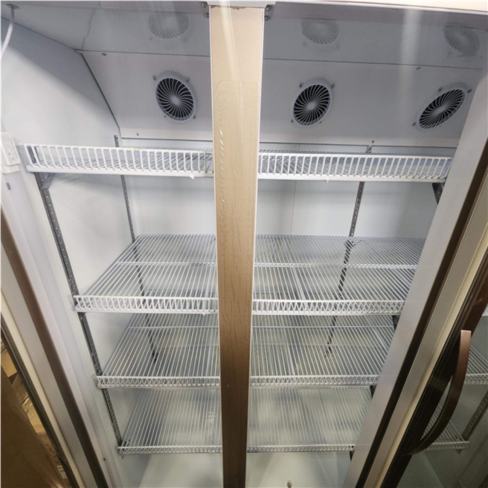 Phoenix AS-IS VEVOR Commercial Refrigerator,Display Fridge Upright Beverage Cooler, Glass Door with LED Light for Home, Store, Gym or Office, (35 cu.ft. Triple Swing Door)