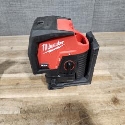 HOUSTON LOCATION - AS-IS Milwaukee Green 125 Ft. Cross Line and Plumb Points Laser Level Kit