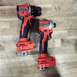 HOUSTON LOCATION - AS-IS Milwaukee M18 18V Lithium-Ion Brushless Cordless Compact Drill/Impact Combo Kit (2-Tool) W/(2) 2.0 Ah Batteries  Charger & Bag
