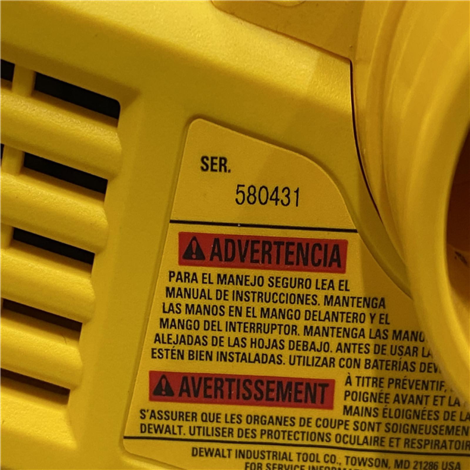 AS-IS DEWALT 20V MAX XR Cordless Brushless 3-1/4 in. Planer (Tool Only)