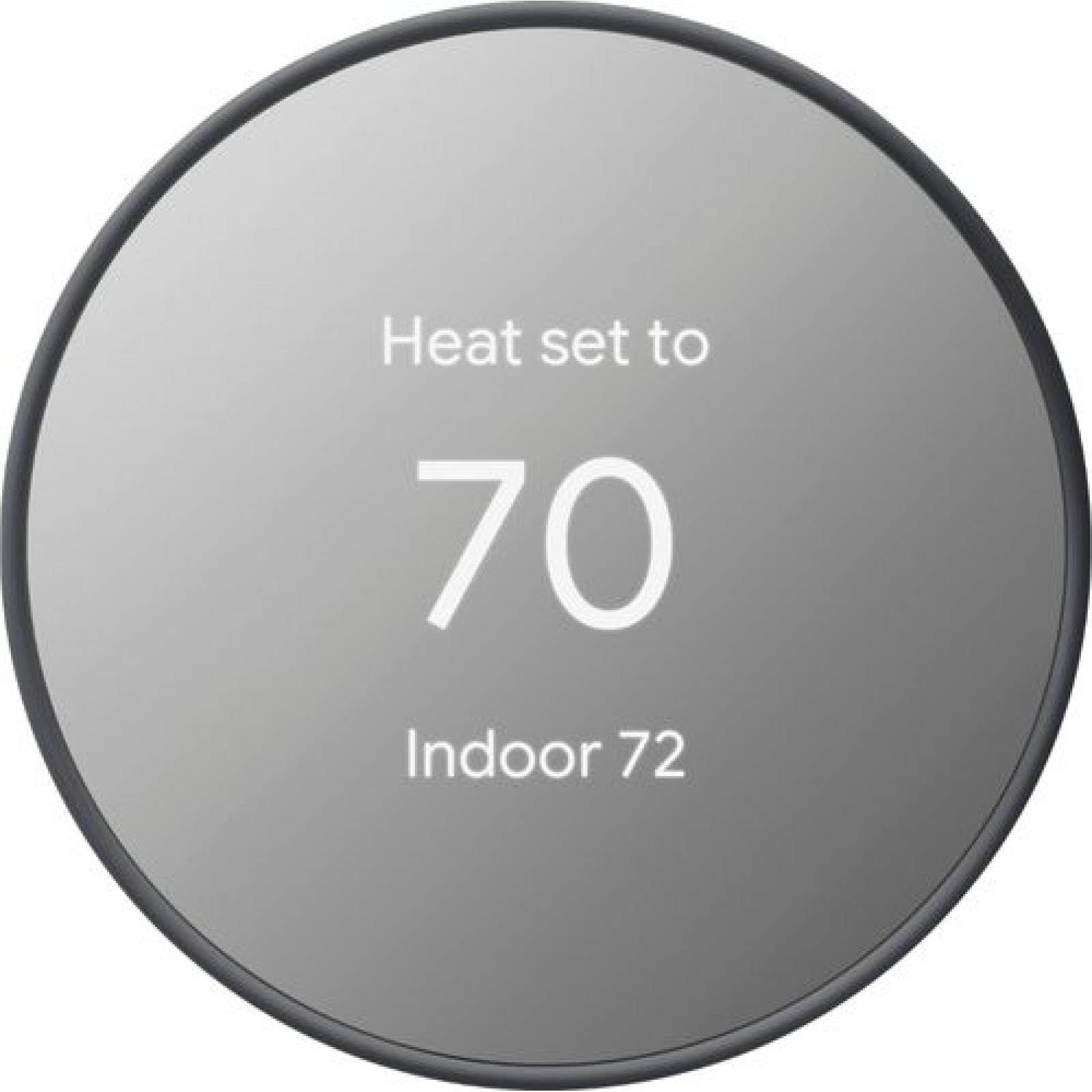 AS-IS Google Nest Thermostat - Programmable Smart Thermostat for Home - Charcoal