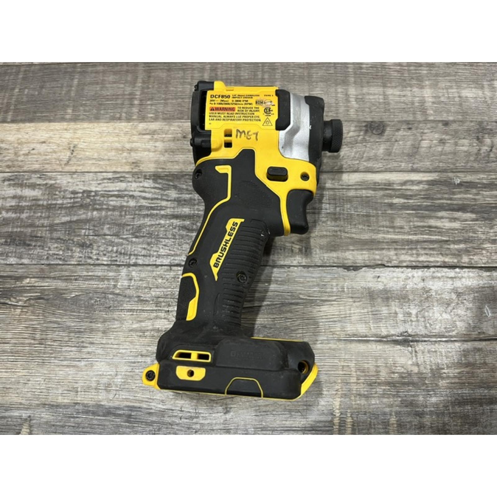AS-IS DEWALT ATOMIC 20V MAX Cordless Brushless Compact 1/4 in. Impact Driver (Tool Only)