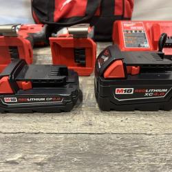 AS-IS Milwaukee 18-Volt Lithium-Ion Brushless Cordless Compact Hammer Drill/Impact Combo Kit