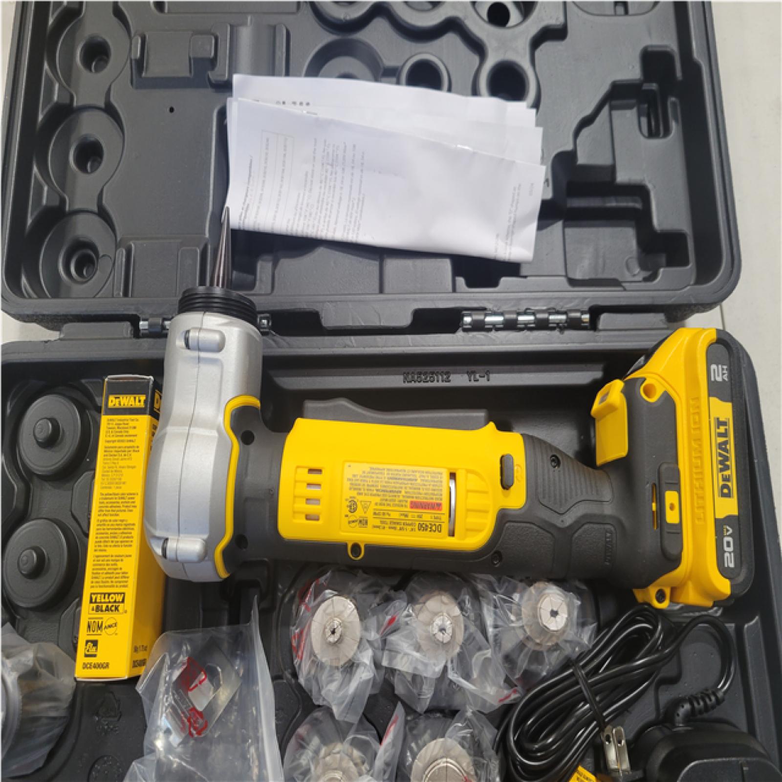 CALIFORNIA NEW DEWALT 20V MAX COPPER SWAGE TOOL KIT