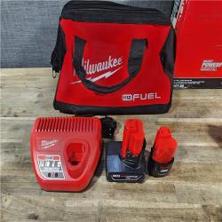 HOUSTON LOCATION - AS-IS Milwaukee 3497-22 12V Brushless Hammer Drill and Impact Driver Combo Kit