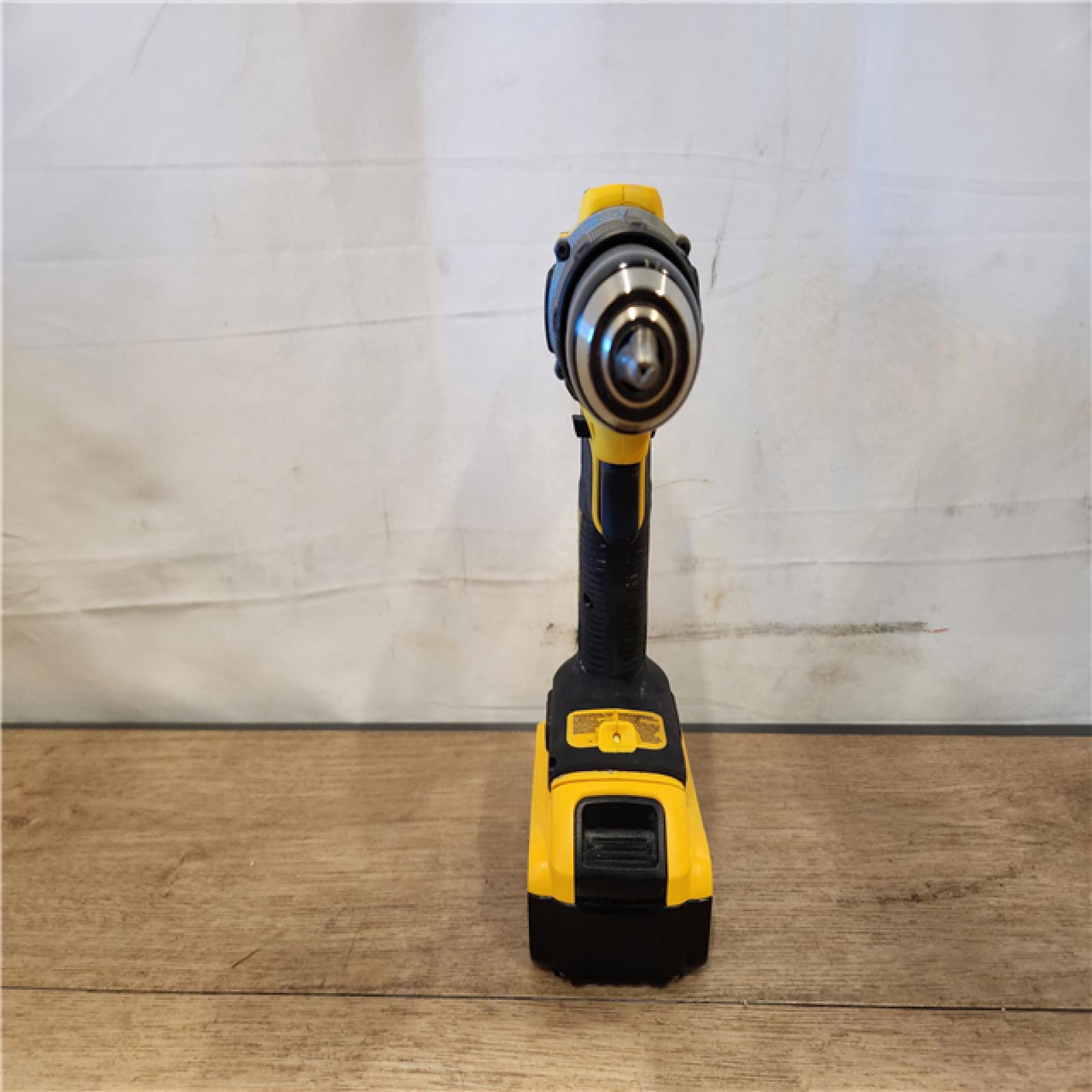 AS-IS- DEWALT ATOMIC 20V Lithium-Ion Cordless 1/2 in. Hammer Drill Kit with 5.0 Ah Battery and Charger