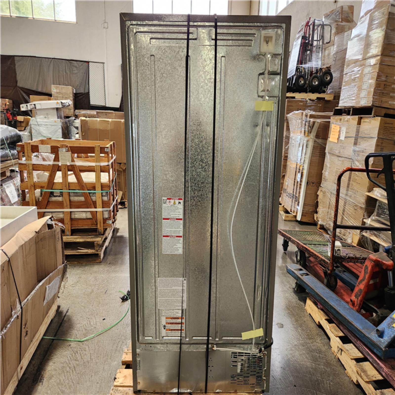 Phoenix Location AS-IS Whirlpool 24.6 cu. ft. Side by Side Refrigerator in Fingerprint Resistant Stainless Steel