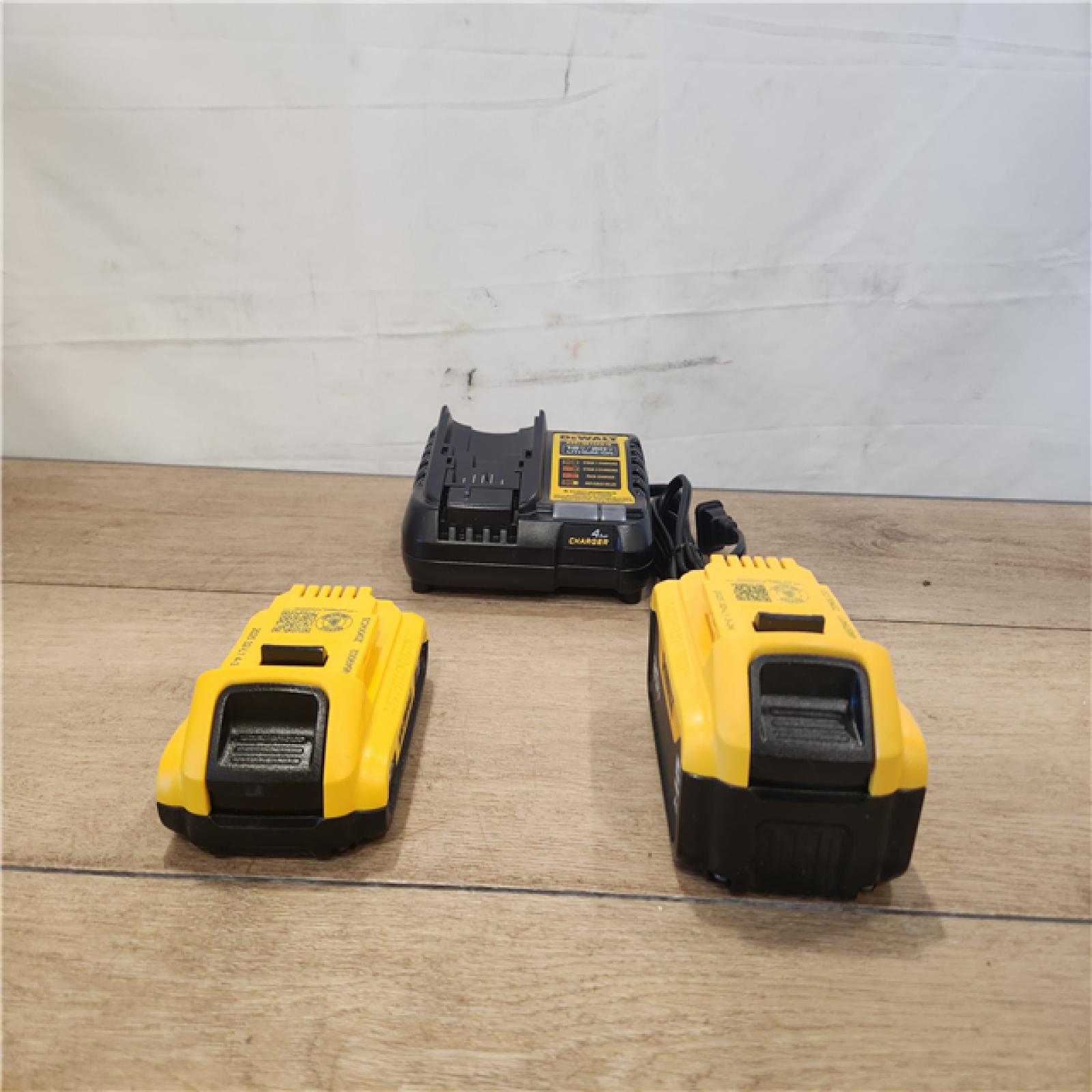 AS-IS- DEWALT 20V MAX Lithium-Ion Battery Kit with 5.0Ah and 2.0Ah Battery and Charger