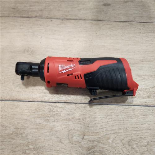 AS-IS- Milwaukee M12 12V Lithium-Ion Cordless 1/4 in. Ratchet (Tool-Only)