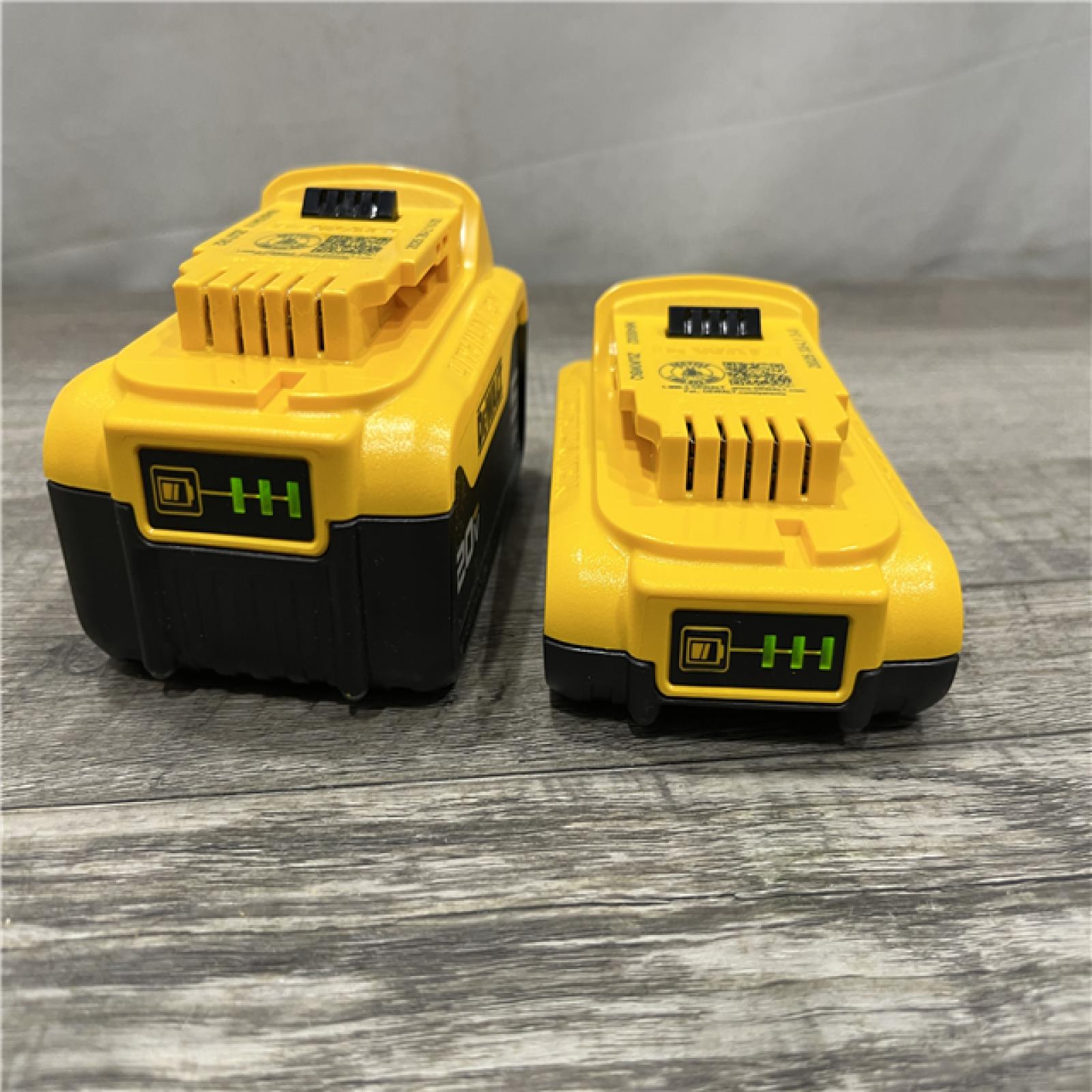 AS-IS DEWALT 20V MAX Lithium-Ion Battery Kit with 5.0Ah and 2.0Ah Battery and Charger