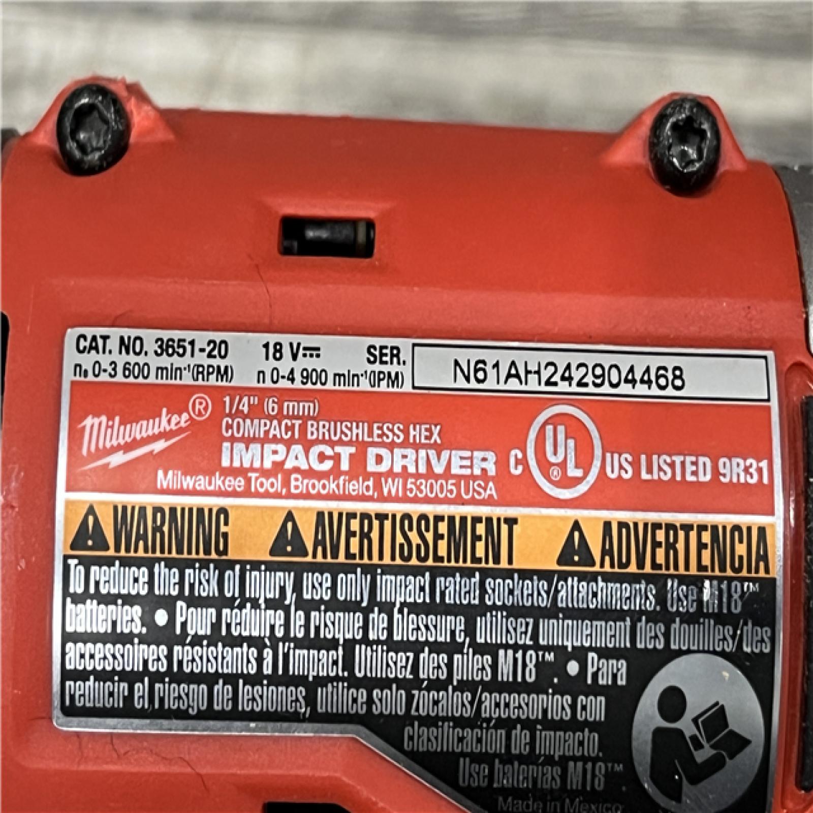 AS-IS Milwaukee 18-Volt Lithium-Ion Brushless Cordless Compact Hammer Drill/Impact Combo Kit