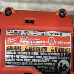 AS-IS Milwaukee 18-Volt Lithium-Ion Brushless Cordless Compact Hammer Drill/Impact Combo Kit