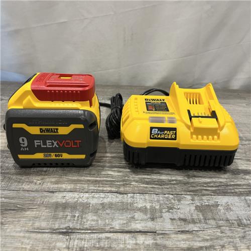 AS-IS DEWALT 20V/60V MAX FLEXVOLT Lithium-Ion 9.0Ah Battery and Charger Starter Kit