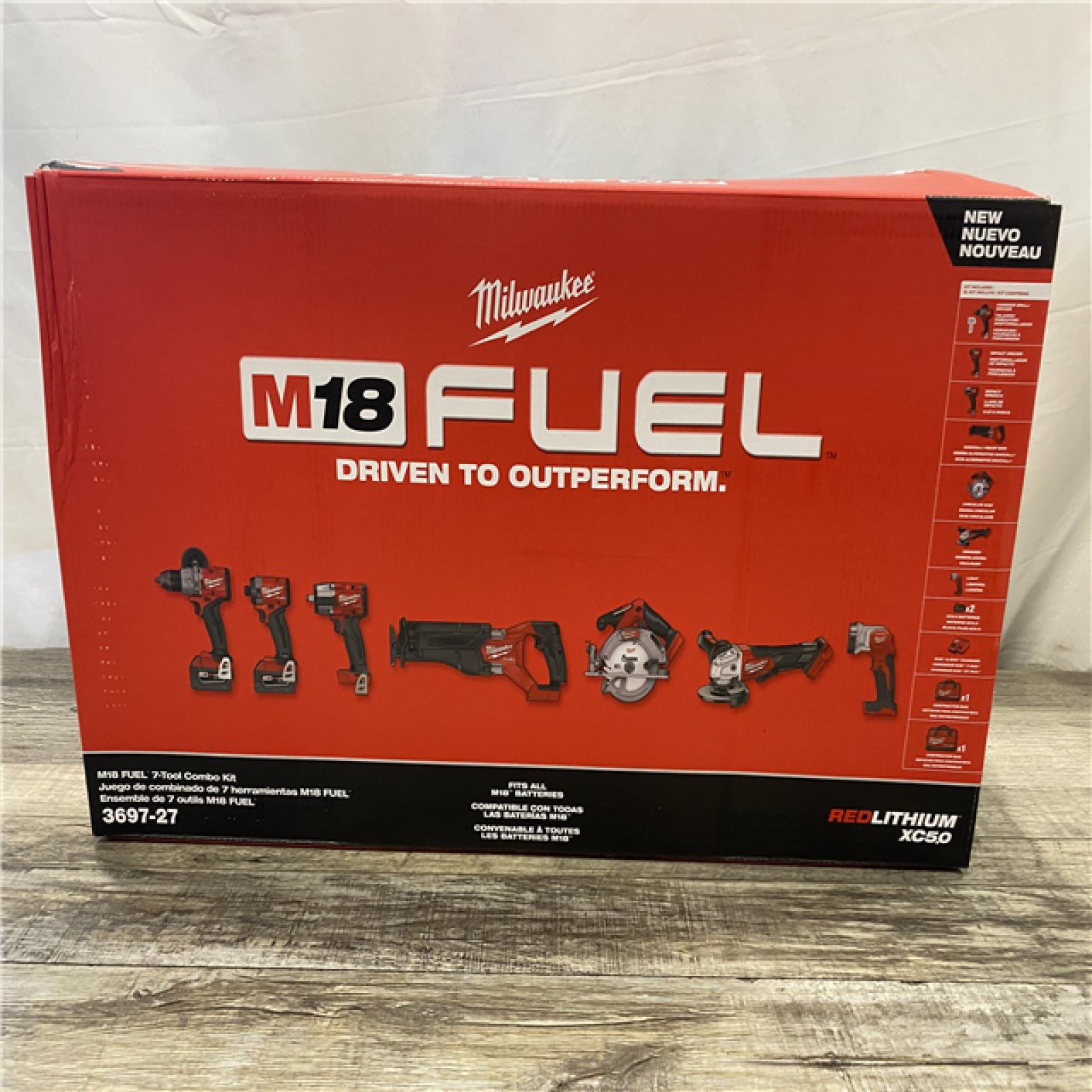NEW - Milwaukee FUEL 18V Lithium-Ion Brushless Cordless Combo (7-Tool) Kit