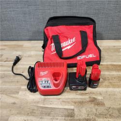 HOUSTON LOCATION - AS-IS Milwaukee FUEL 12-Volt Lithium-Ion Brushless Cordless Hammer Drill and Impact Driver Combo Kit