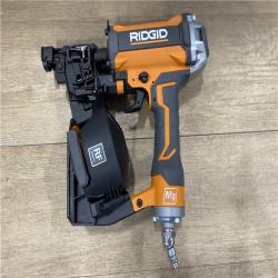 AS-IS RIDGID Pneumatic 15 Deg. 1-3/4 in. Coil Roofing Nailer