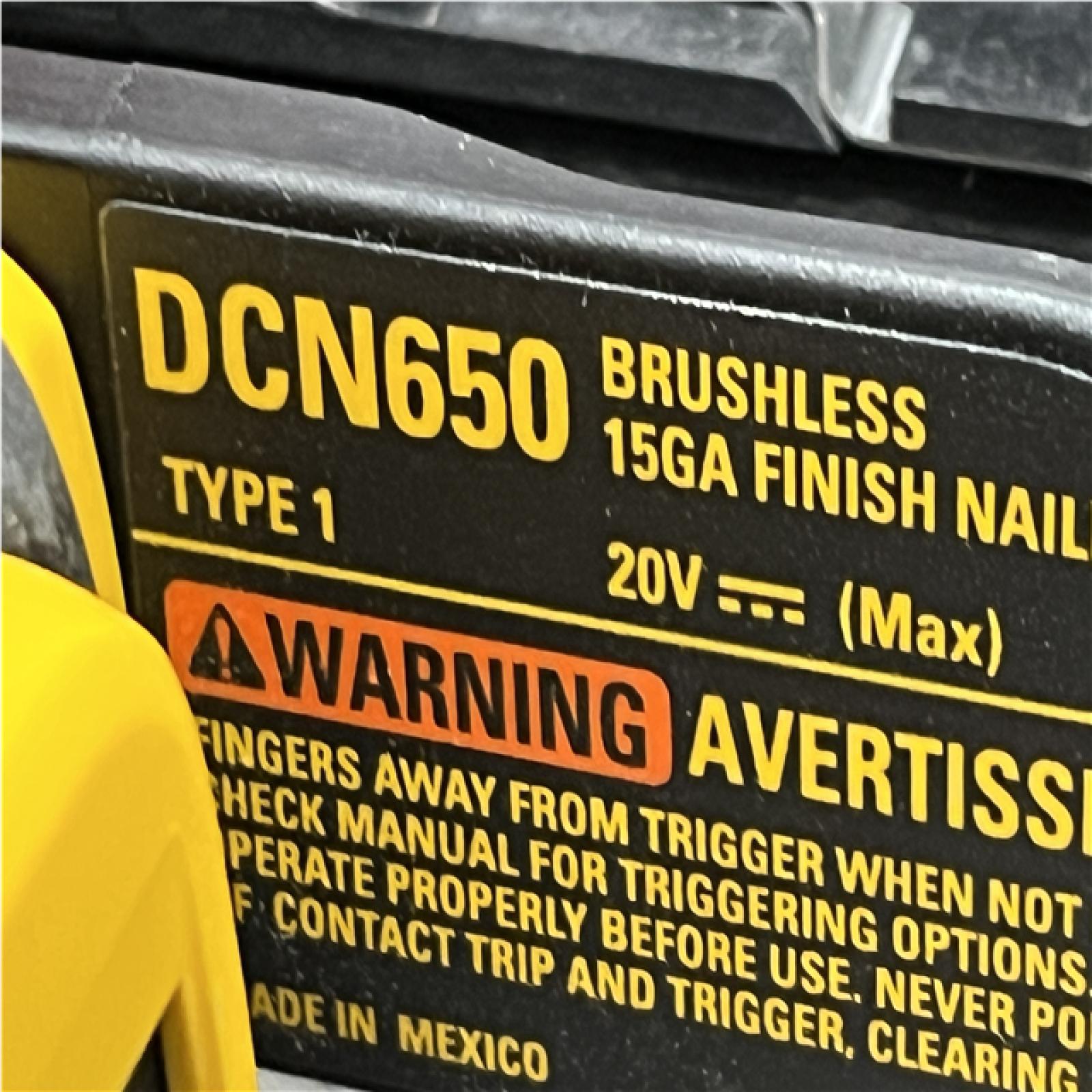 AS-IS DEWALT Cordless 20V MAX XR Angled Finish Nailer (Tool Only)