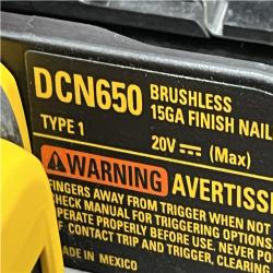 AS-IS DEWALT Cordless 20V MAX XR Angled Finish Nailer (Tool Only)