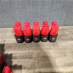 HOUSTON LOCATION - AS-IS MILWAUKEE BATTERY PACK QTY - 15