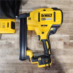 HOUSTON LOCATION - AS - IS DEWALT 20V MAX XR Lithium-Ion Cordless 18-Gauge Narrow Crown Stapler Kit