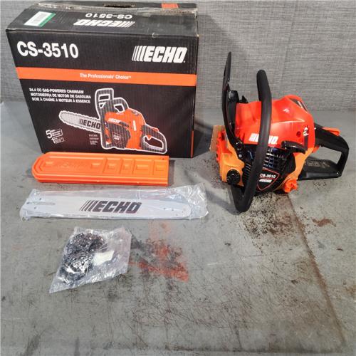 HOUSTON LOCATION - AS-IS (APPEARS LIKE NEW) Echo CS-3510-16 34.4cc 16  2 Stroke Gas Lightweight Rear Handle Chainsaw