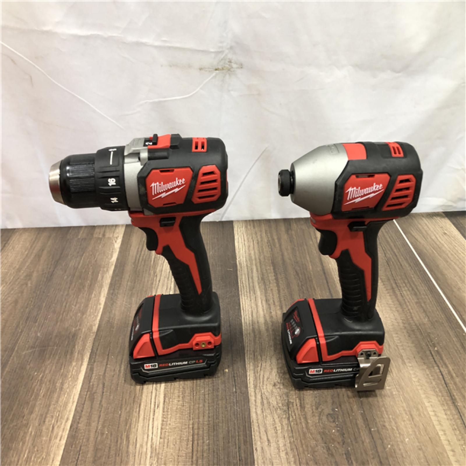 AS-IS Milwaukee 18V Lithium-Ion Cordless Drill Driver/Impact Driver Combo Kit