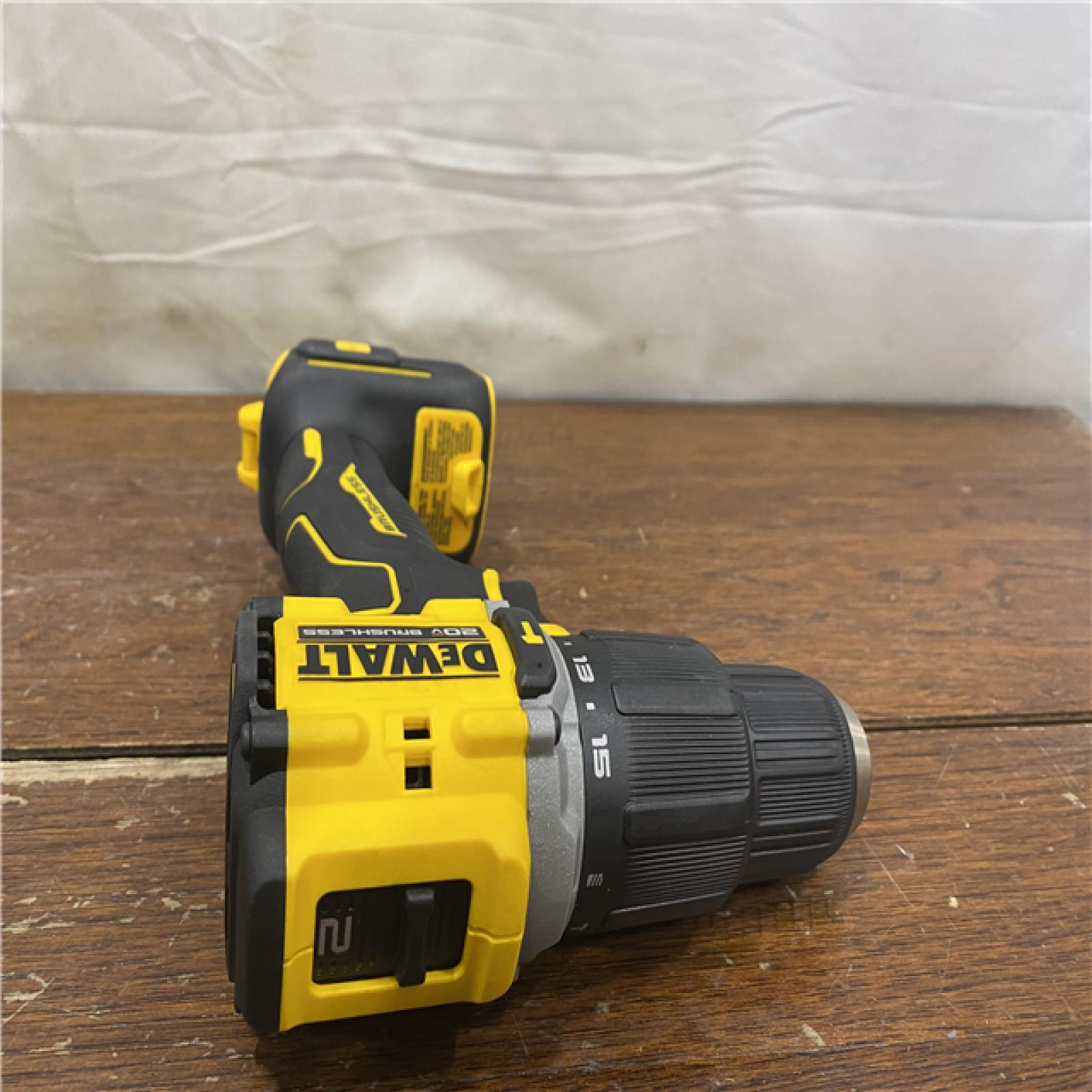 AS-IS DEWALT ATOMIC 20-Volt Lithium-Ion Cordless 1/2 in. Compact Hammer Drill with 3.0Ah Battery, Charger and Bag