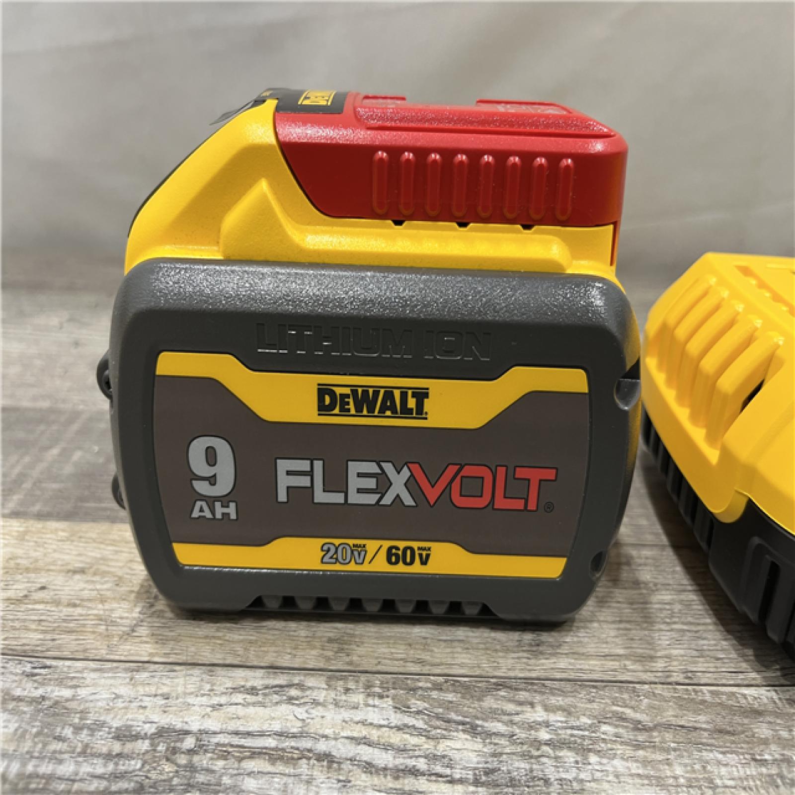 AS-IS DEWALT 20V/60V MAX FLEXVOLT Lithium-Ion 9.0Ah Battery and Charger Starter Kit