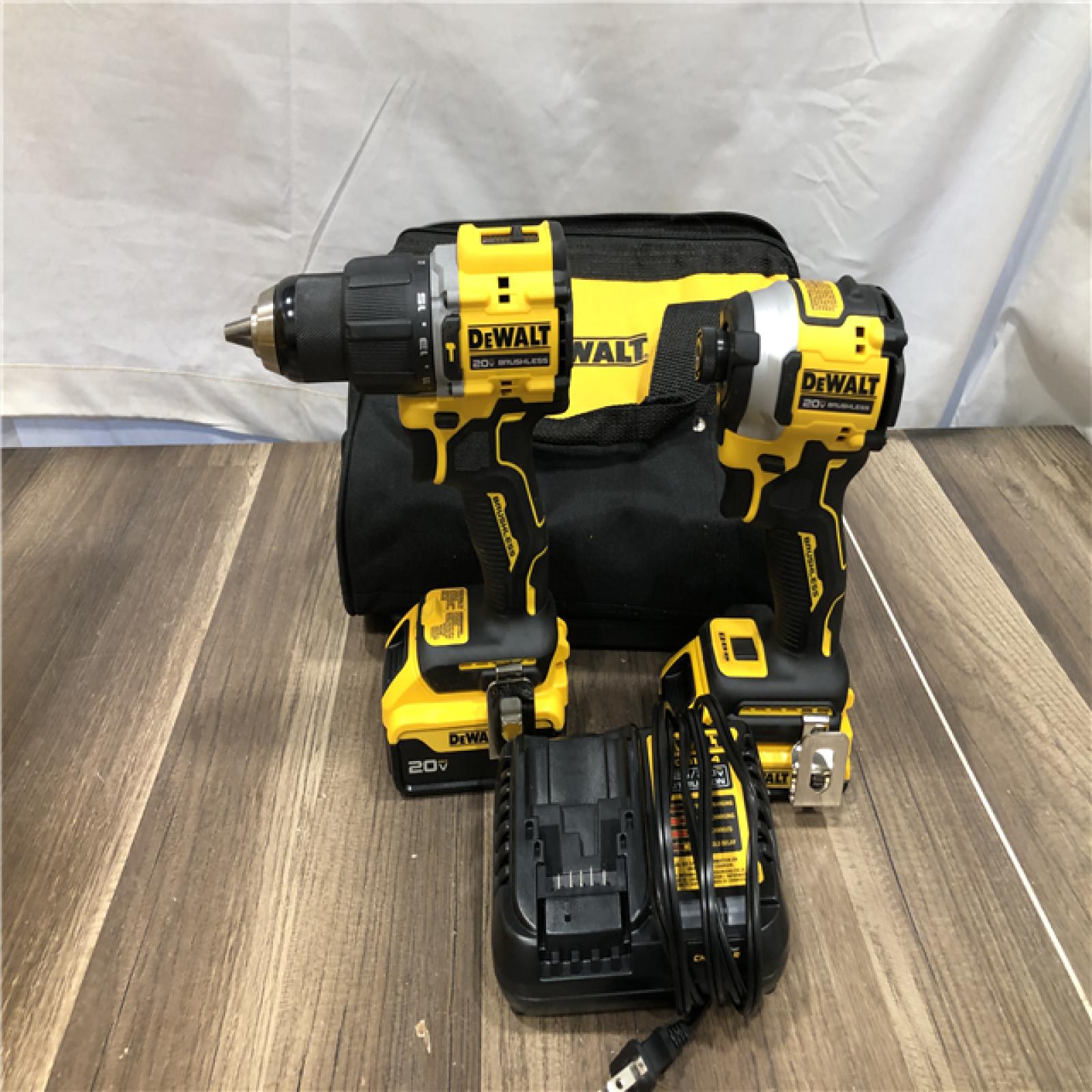AS-IS DEWALT ATOMIC 20V MAX Lithium-Ion Cordless 2-Tool Combo Kit