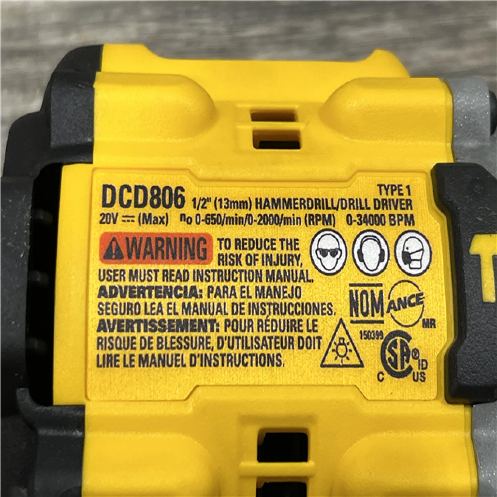 AS-IS DEWALT 20V XR Brushless Cordless 1/2 in. Hammer Drill (Tool-Only)