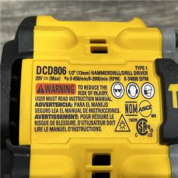 AS-IS DEWALT 20V XR Brushless Cordless 1/2 in. Hammer Drill (Tool-Only)