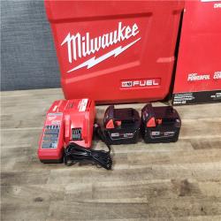 HOUSTON LOCATION - AS-IS (APPEARS LIKE NEW) Milwaukee 2904-22 Hammer Drill Driver Kit with Batteries  Charger & Tool Case  Red