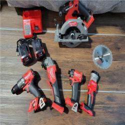 CALIFORNIA NEW MILWAUKEE M18 5-TOOL COMBO KIT (2 BATTERIES, 1 CHARGER, AND BAG INCLUDED)