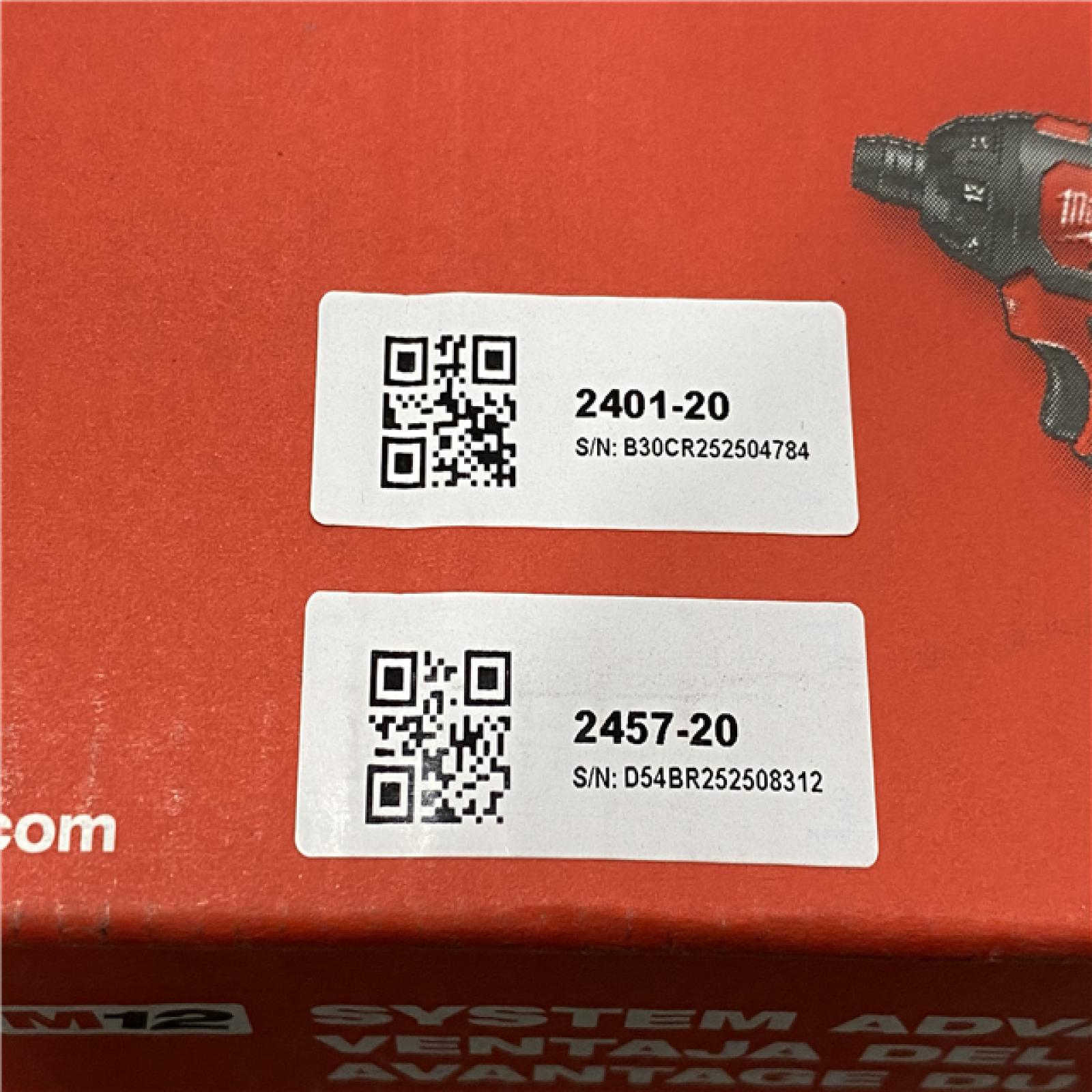 NEW - Milwaukee 12V Lithium-Ion Cordless 3/8 in. Ratchet and Screwdriver Combo Kit