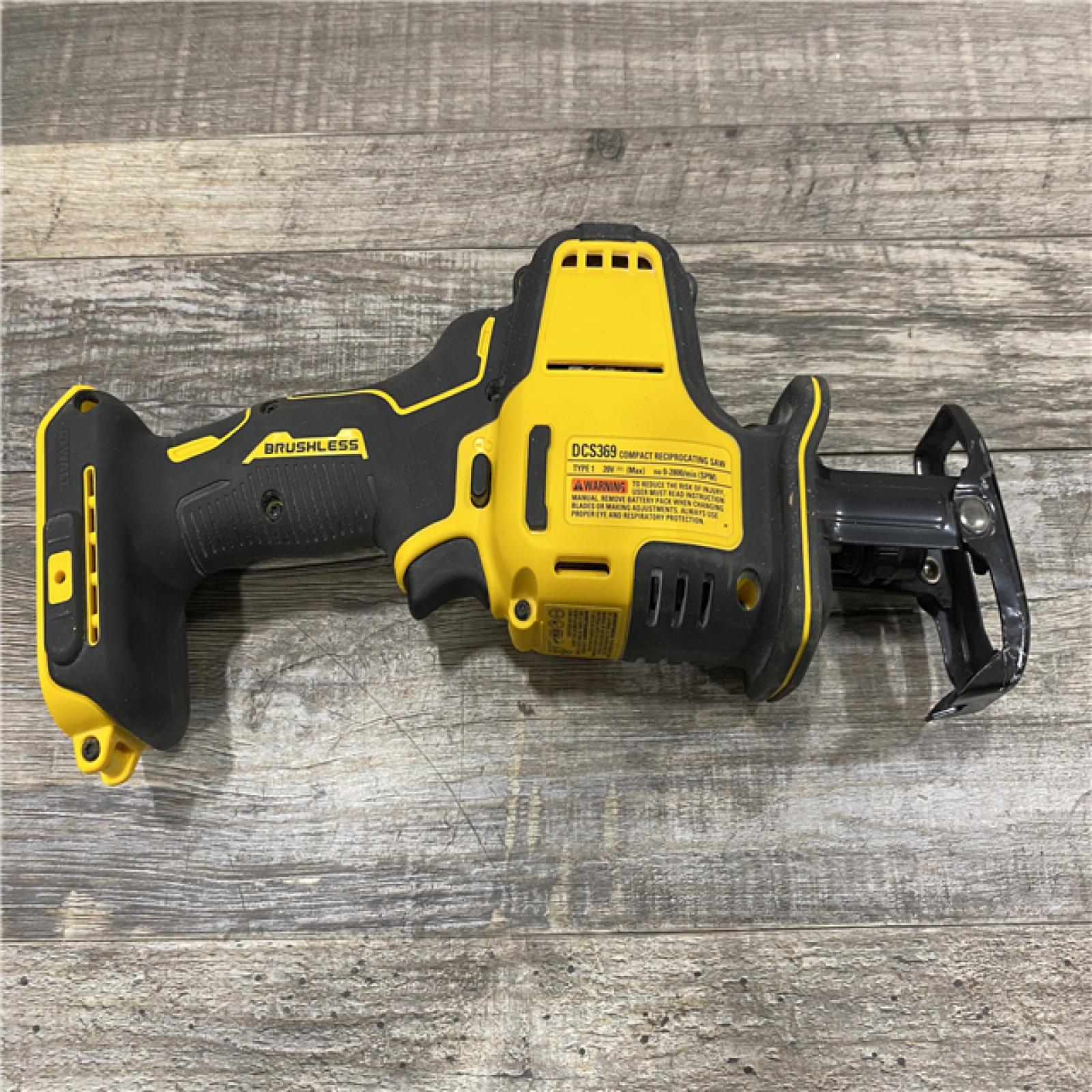 AS-IS DEWALT ATOMIC 20V MAX Cordless Brushless Compact Reciprocating Saw (Tool Only)