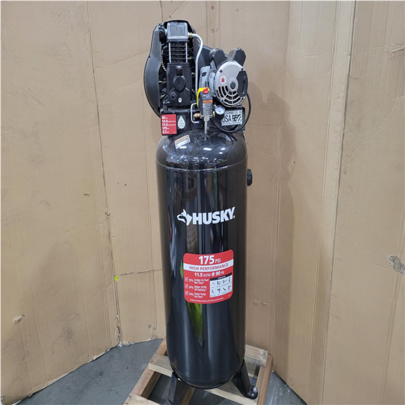 CALIFORNIA AS-IS HUSKY 60 GAL. AIR COMPRESSOR