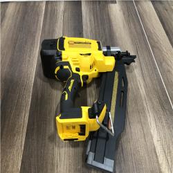 AS-IS  DEWALT 20V XR 3-1/2 in. 21 Degree Cordless Duplex Nailer (Tool-Only)