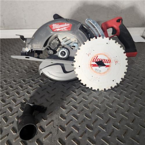 Houston Location AS IS - Milwaukee M18 FUEL Rear Handle 7-1/4 Circular Saw In Used Condition
